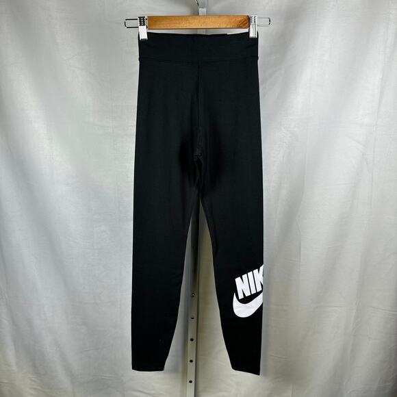 Nike Tight Fit High Rise Full Length Black Leggings NEW Ladies Size XS - Picture 5 of 6
